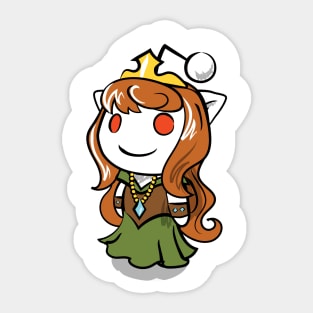 Princess Snoo sticker Sticker